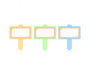 푯말 화분 이름표