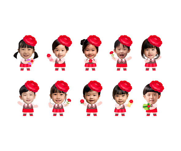 어버이날 카네이션 아이 합성이미지