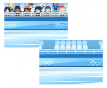 올림픽 빙상 경기장 배경
