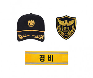 경비원 모자, 마크, 완장