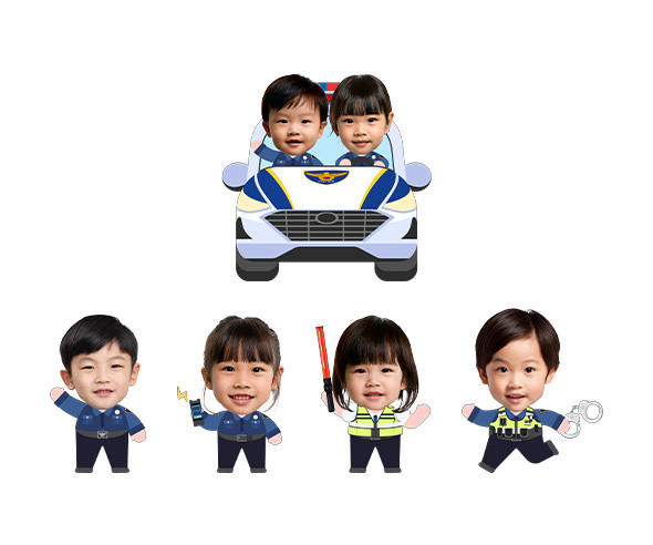 경찰관 합성이미지