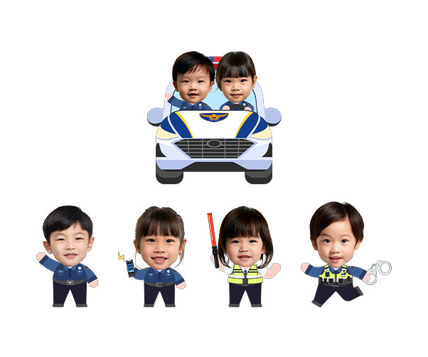 경찰관 합성이미지