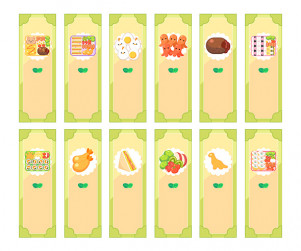 봄도시락 가게 개별 메뉴판 (문구없음)