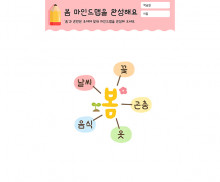 봄 마인드맵을 완성해요