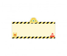 안전 교육판 (공사장) (문구없음)