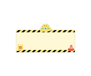 안전 교육판 (공사장) (문구없음)