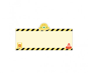 안전 교육판 (공사장) (문구없음)