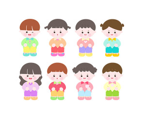앉아있는 아이