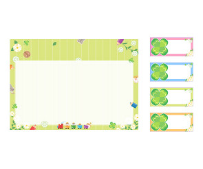 출석판 (클로버) (문구없음)