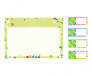 출석판 (클로버) (문구없음)
