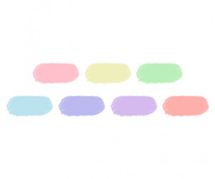 이름표 (파스텔 무지개)