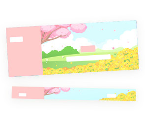 봄꽃 축제 입장권 (문구없음)