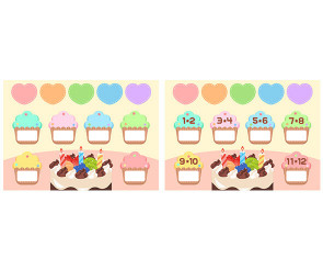 생일판 (컵케이크) (문구없음)