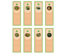 봄나물 음식점 개별 메뉴판 (문구없음)