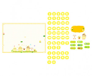 날짜판 (병아리,오리) (문구없음)