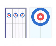 컬링 바닥 배경