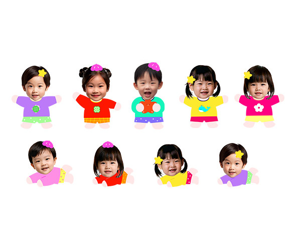 물놀이 하는 아이 합성이미지