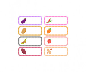 채소 이름표 (문구없음)