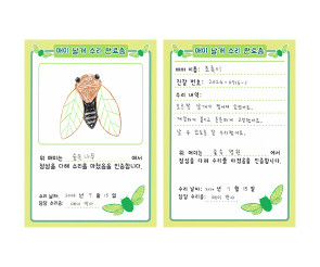 매미 날개 수리 완료증