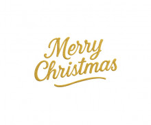 Merry Christmas 금박 글씨