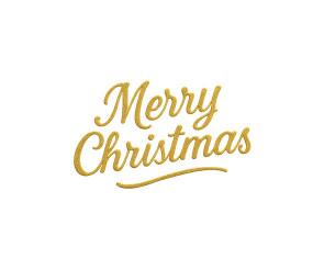 Merry Christmas 금박 글씨