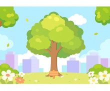 식목일 나무 심는 배경