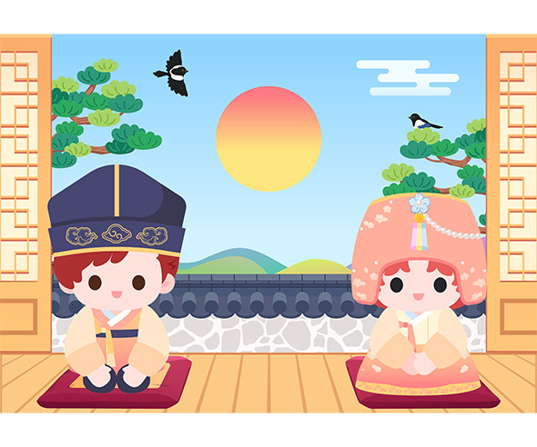 설날 배경