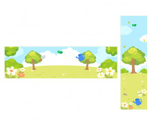 식목일엔 나무랑 놀자 가로 세로 배너 (문구없음)
