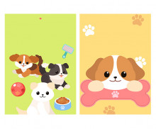 유기견 보호 센터 광고 포스터 (문구없음)