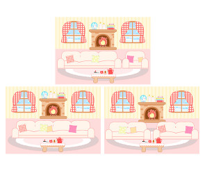 겨울 포근한 집 배경