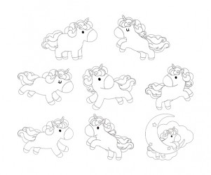 유니콘 색칠 모음