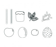 케이크 장식 색칠 모음 