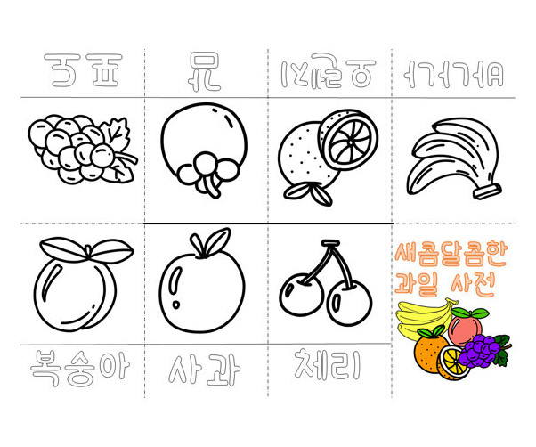 새콤달콤한 과일 사전