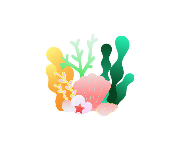 조개와 해초