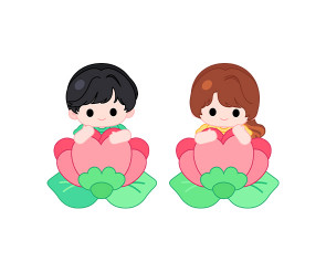 꽃 속에 있는 선생님