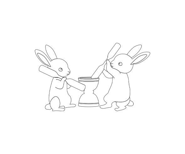 달토끼 (색칠)