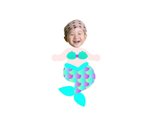 인어 합성이미지(여아)