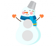 [개별도안] 눈사람 공 던지기 놀이