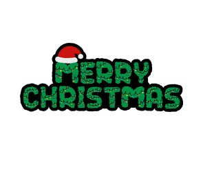 MERRY CHRISTMAS 트리 토퍼