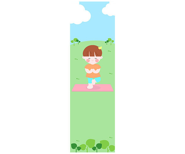어린이 요가 배너(문구없음)