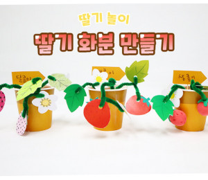 딸기 화분 만들기