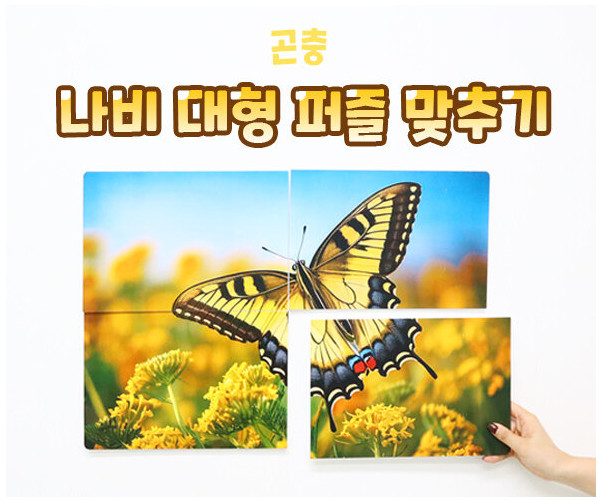 나비 대형 퍼즐 맞추기