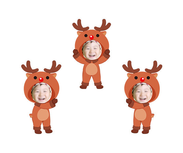 루돌프 합성이미지(아이)