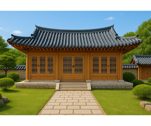 한옥 배경