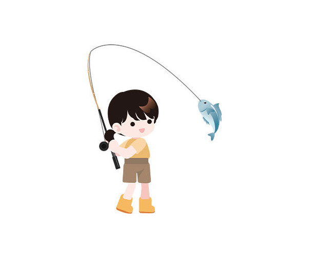 낚시하는 아이