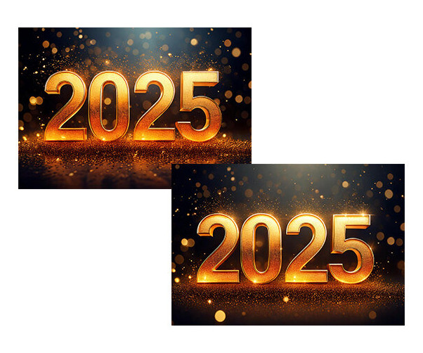 2025 글씨 배경(금박)
