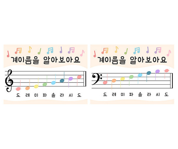 계이름을 알아보아요