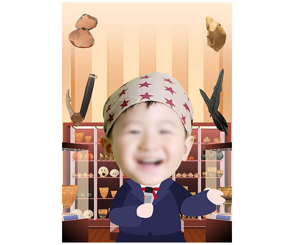 박물관 큐레이터 합성 표지(여아)