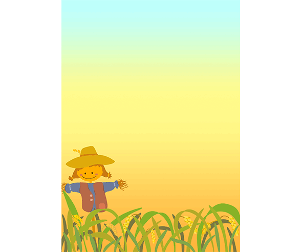 허수아비 배경