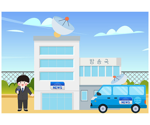 방송국 배경
